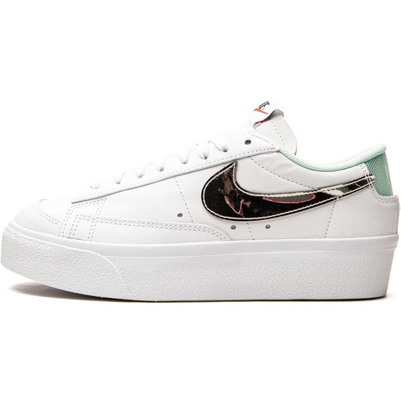 Nike Blazer low platform white metallic silver - Picture 1 of 13